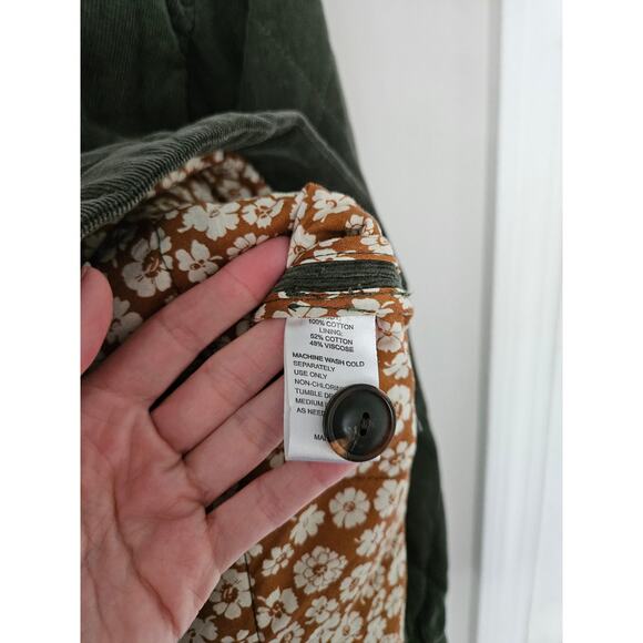 Trovata Women's Olive Green Thyme Quilted Betty Jacket Size Medium - Picture 7 of 11